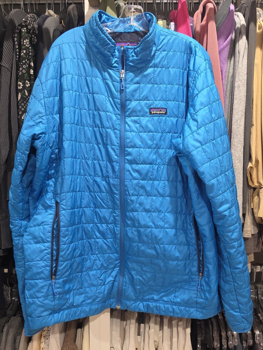 Patagonia Women’s Turquoise Quilted Puffer Jacket